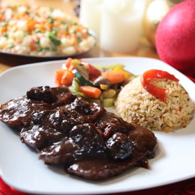 Lomo en salsa de ciruela